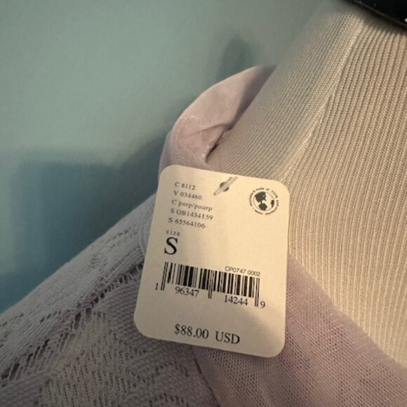Free People purple cropped blouse size small NEW with TAG - Picture 9 of 10
